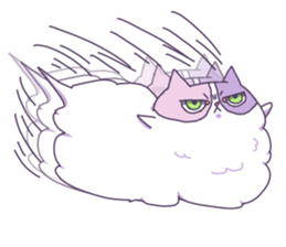 Cotton Candy Calico Cat sticker #6547895