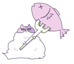 Cotton Candy Calico Cat sticker #6547897