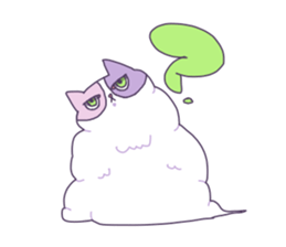 Cotton Candy Calico Cat sticker #6547899