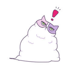 Cotton Candy Calico Cat sticker #6547900