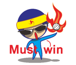 Volleyball people sticker #6548027