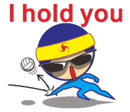 Volleyball people sticker #6548028