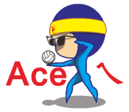 Volleyball people sticker #6548031