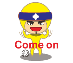 Volleyball people sticker #6548041