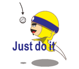 Volleyball people sticker #6548043