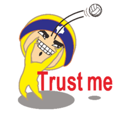 Volleyball people sticker #6548045