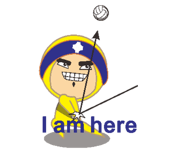 Volleyball people sticker #6548046