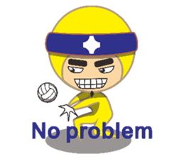 Volleyball people sticker #6548047