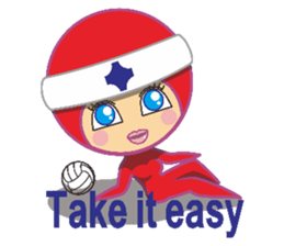 Volleyball people sticker #6548050