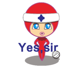 Volleyball people sticker #6548051