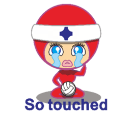 Volleyball people sticker #6548052