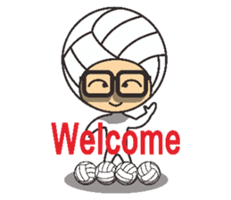 Volleyball people sticker #6548056