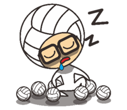 Volleyball people sticker #6548057