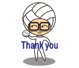 Volleyball people sticker #6548058