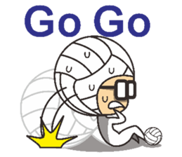 Volleyball people sticker #6548059