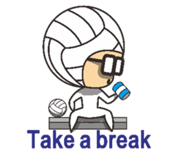 Volleyball people sticker #6548062