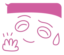 talk hair sticker #6548432