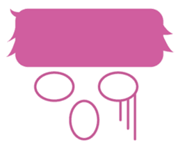 talk hair sticker #6548450