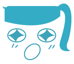 talk hair sticker #6548459