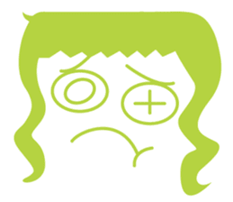 talk hair sticker #6548460