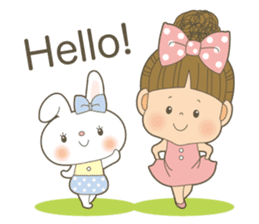 Let's talk a ribbon-cyan<English> sticker #6548464