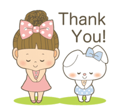 Let's talk a ribbon-cyan<English> sticker #6548468