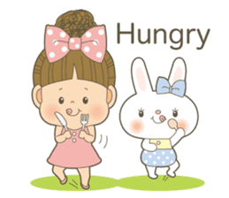 Let's talk a ribbon-cyan<English> sticker #6548474