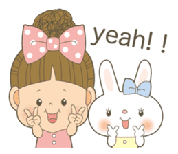 Let's talk a ribbon-cyan<English> sticker #6548478