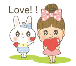 Let's talk a ribbon-cyan<English> sticker #6548479