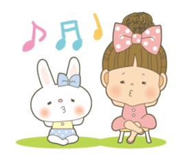 Let's talk a ribbon-cyan<English> sticker #6548480