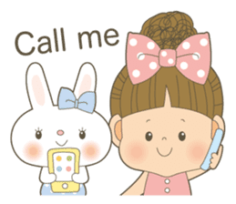 Let's talk a ribbon-cyan<English> sticker #6548481