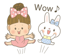 Let's talk a ribbon-cyan<English> sticker #6548484