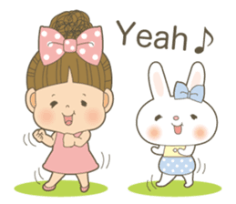 Let's talk a ribbon-cyan<English> sticker #6548488