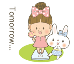 Let's talk a ribbon-cyan<English> sticker #6548495