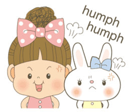 Let's talk a ribbon-cyan<English> sticker #6548496