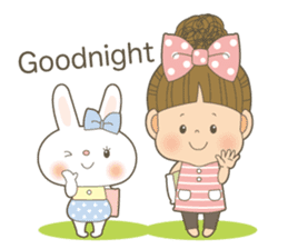 Let's talk a ribbon-cyan<English> sticker #6548503