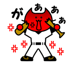 baseball white cat sticker #6548699