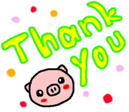 pretty tie pig sticker #6549031