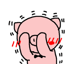 pretty tie pig sticker #6549036