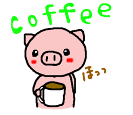 pretty tie pig sticker #6549058