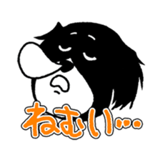 comic face dog sticker #6549368