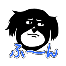 comic face dog sticker #6549380