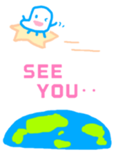 Alien from another planet sticker #6549435