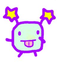 Alien from another planet sticker #6549462