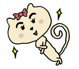 Mya of amami cat. sticker #6549537