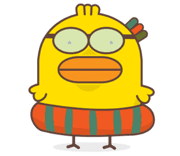 Kra-terk Kra-tark (Happy little chick) sticker #6550466