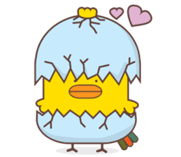 Kra-terk Kra-tark (Happy little chick) sticker #6550469