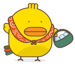 Kra-terk Kra-tark (Happy little chick) sticker #6550471