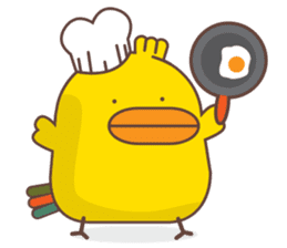 Kra-terk Kra-tark (Happy little chick) sticker #6550474