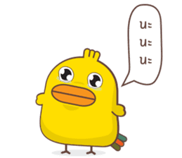 Kra-terk Kra-tark (Happy little chick) sticker #6550475
